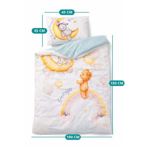 Dječji set posteljine 100x150cm, dizajn medvjedića