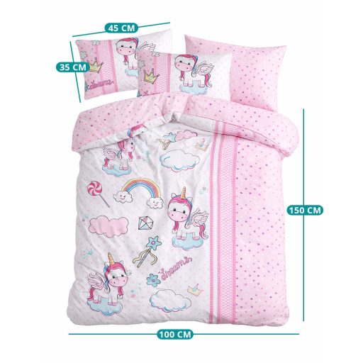 Dječji set posteljine 100x150cm, Jednorog