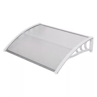   Plastična nadstrešnica - Otporna na vremenske uvjete - 120x90 cm - Bijela