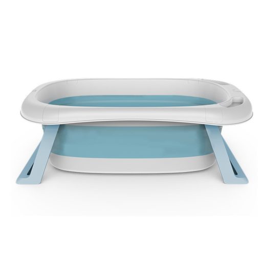 Sklopiva beba kada s mrežom - Prijenosni i prostor štedljiv dizajn, plava