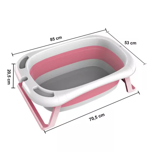 Sklopiva beba kada s mrežom - ušteda prostora i prenosiva, dostupna u 2 boje