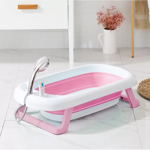 Sklopiva beba kada s mrežom - ušteda prostora i prenosiva, dostupna u 2 boje