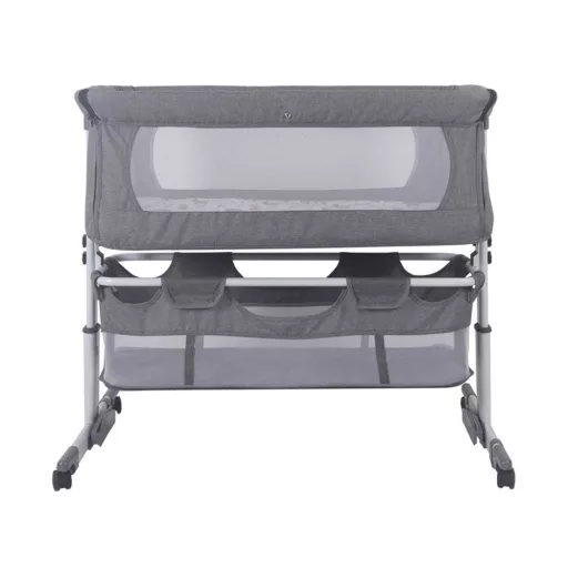 Podesiva kolijevka za bebe s kotačima i mrežom protiv komaraca - Prijenosni dizajn za dom i putovanja