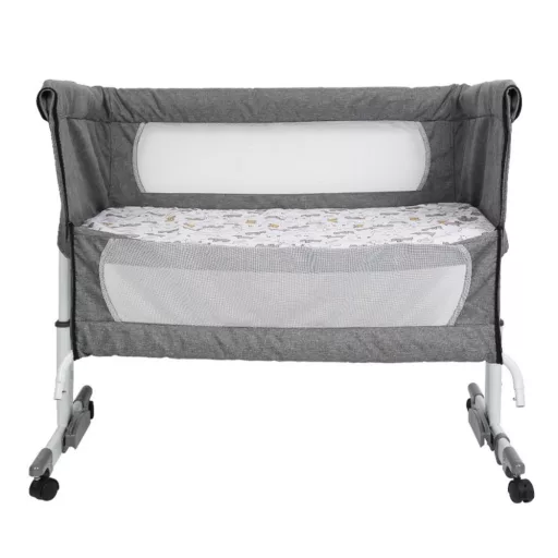 Podesiva kolijevka za bebe s kotačima i mrežom protiv komaraca - Prijenosni dizajn za dom i putovanja