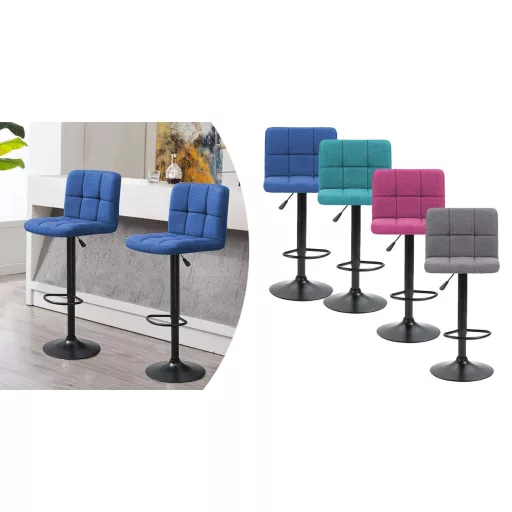 Bežani bar stolac set, 2 komada, podesiva visina 60-80 cm