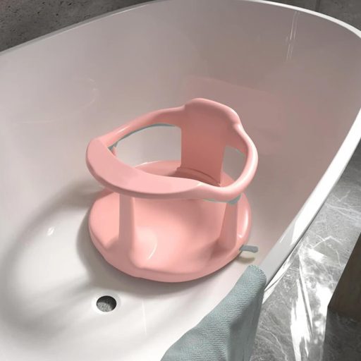 Sjedište za kadu za bebe protiv klizanja s usisnim čašama - sigurno i udobno za 6 do 15 mjeseci