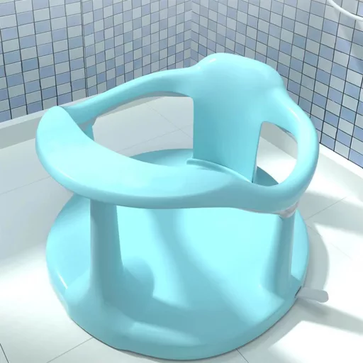 Sjedište za kupanje beba protiv klizanja s usisnim čašama - sigurno i udobno za dojenčad od 6 do 15 mjeseci