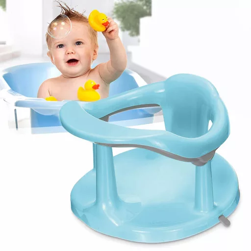 Sjedište za kupanje beba protiv klizanja s usisnim čašama - sigurno i udobno za dojenčad od 6 do 15 mjeseci
