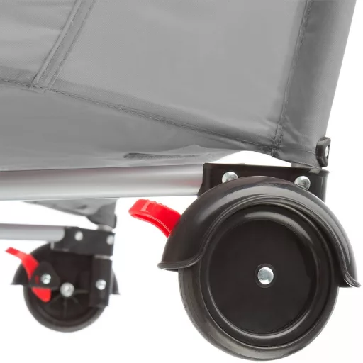 Prijenosni putni krevetić s podlogom za presvlačenje i igračkom lukom za bebe 0-36 mjeseci, siva