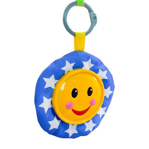 Vibrirajuća glazbena stolica za ljuljanje za bebe s podesivim naslonom i igračkom - do 18 kg, ružičasta