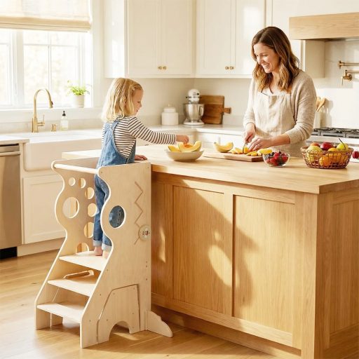 Drvena dječja stalka