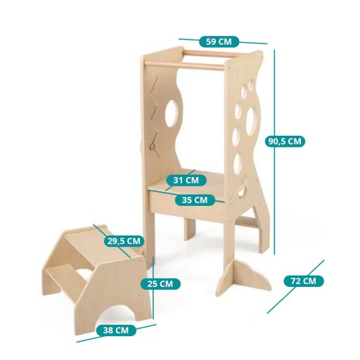 Drvena dječja stalka