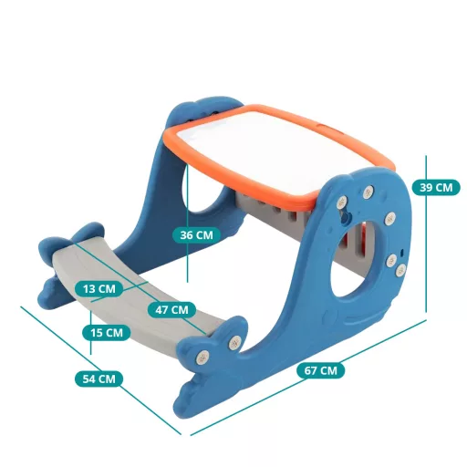 Dječji mali stol s nagibnim pločama za crtanje